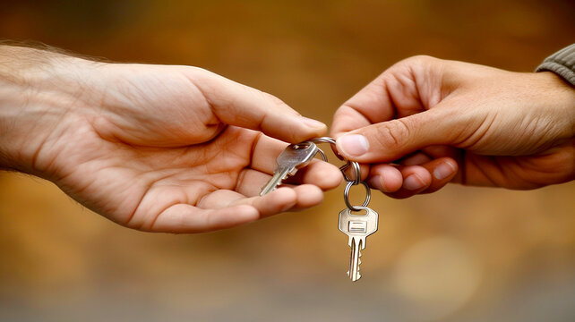 The act of giving the keys to someone else