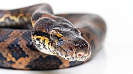 Fototapeta premium Python from Sumatra on white backdrop