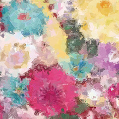 Oil paintings and various flowers, including birds, plum blossoms, deer, tigers, chrysanthemums, roses, peonies, and beautiful flowers