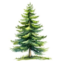 Christmas tree isolated on white