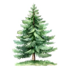 Fototapeta premium Christmas tree isolated on white