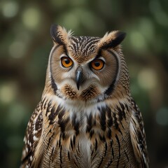 Obraz premium Beautiful close-up of a barn owl’s heart-shaped face and delicate feathers, illuminated by the soft light of dawn