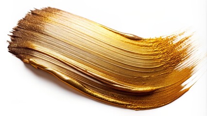Swirling Gold Paint Stroke, Abstract, Texture, Metallic, Gold