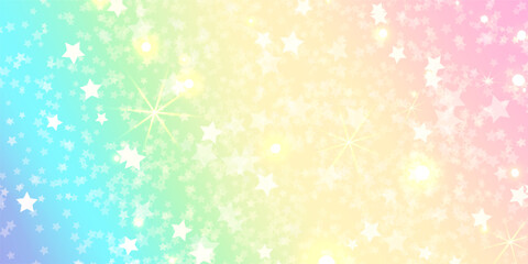 Abstract colorful rainbow background. Vector editable smooth banner template.