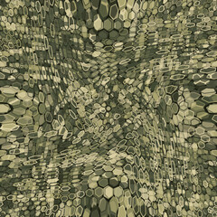 Abstract modern army camo, hex ornament for autumn forest or desert