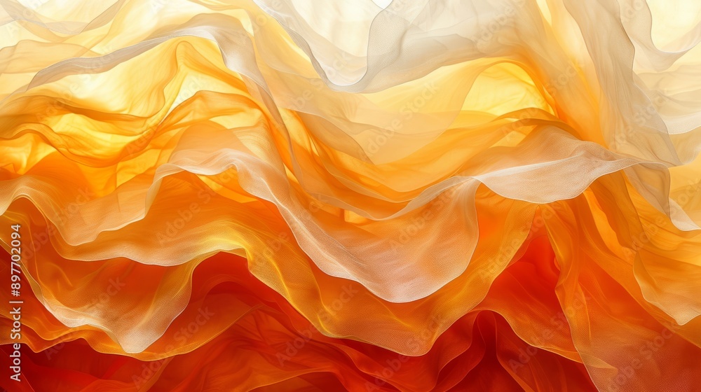 Poster vibrant shades in this artistic depiction create a dynamic abstract image with layered fabric flowin
