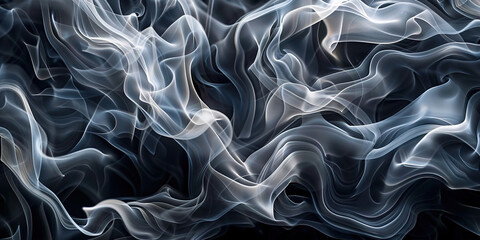 Smoky waves abstract background
