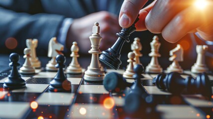 Man Playing Chess