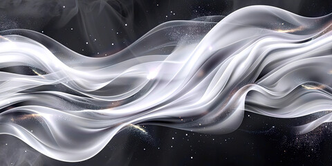 Obraz premium Smoky waves abstract background