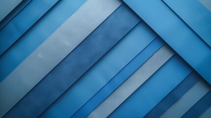 A background with diagonal stripes of different shades of blue.