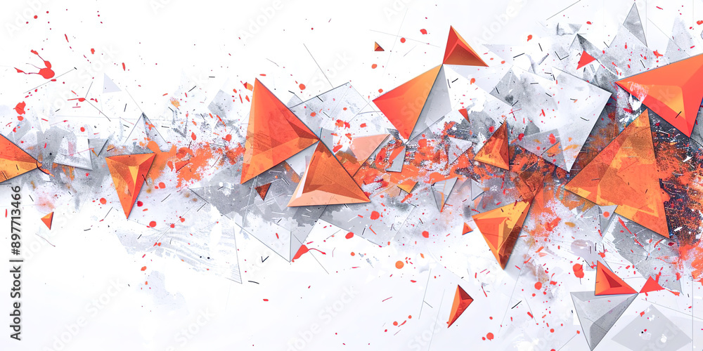 Aufkleber geometric abstract background