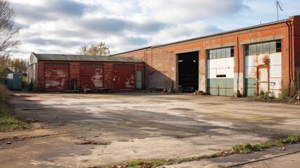 Obraz premium Rear access to warehouse premises