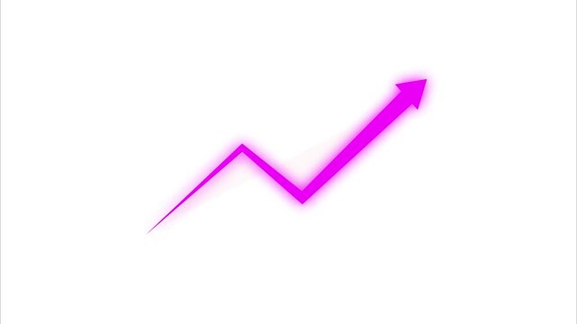 Rising arrow transparent channel. arrow rising transparent channel, business growth arrow and graph chart, Business line arrow.