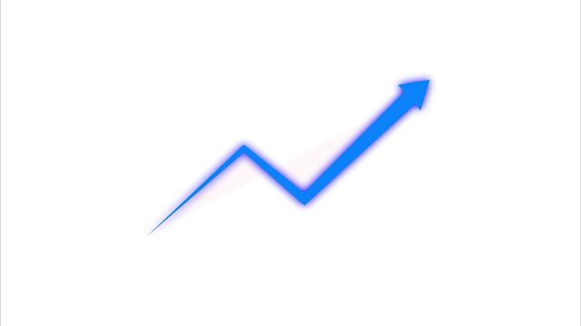 Rising arrow transparent channel. arrow rising transparent channel, business growth arrow and graph chart, Business line arrow.