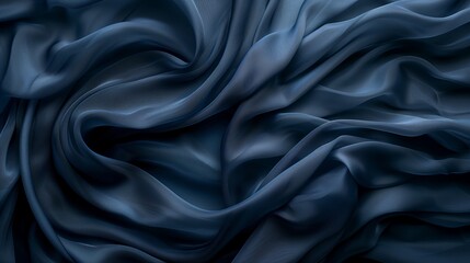 Wavy cloth in dark blue colors.