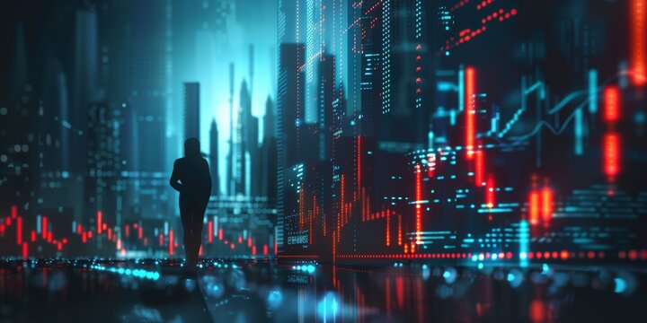 trading banner for a blog article