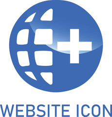 Obraz premium Circular Internet Globe Grid Gradient logo