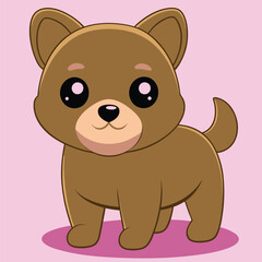 Dog illustration in vector graphic format