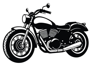 Motorcycle with rear wheel close-up view