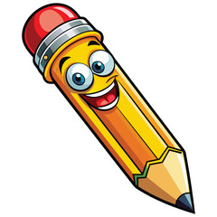 Pencil on White Background EPS Vector Illustration