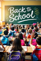 Excited Back to School Classroom