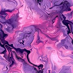 Elegant Pink and Purple Marble Dye Seamless Pattern with Rich Surface Texture and Swirling Motifs for Wallpaper, Wrapping Paper, and Textile Design