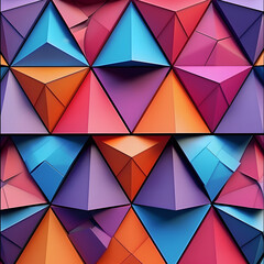 Fototapeta premium 3d pattern of triangles