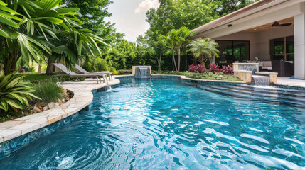 swimming pool in hotel