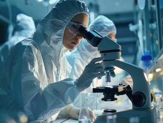 Skilled lab technician conducting experiments in laboratory, critical role of lab work in scientific research, emphasizing attention to detail and thoroughness in experimental procedures.
