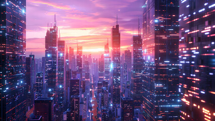 Obraz premium realistic high-resolution photo of city, with detailed background