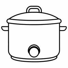 Deliciously Simple Slow Cooker Vector Art for Easy Meal Prep Designs