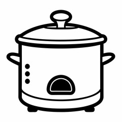 Deliciously Simple Slow Cooker Vector Art for Easy Meal Prep Designs