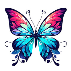 butterfly on a white background