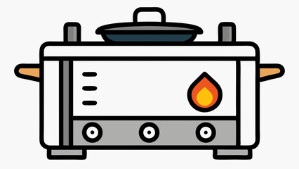 Stylish Stove Vector Art Illustration Modern and Detailed Kitchen Design