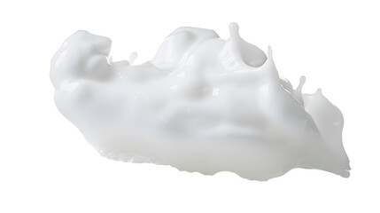 Foam on white background