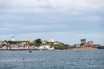 Ciboure and Fort of Socoa fishing ports on Basque coast, famous resorts, known for beautiful architecture, sandy beaches, cuisine, South of France, Basque Country