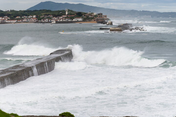Ciboure and Fort of Socoa fishing ports on Basque coast, famous resorts, known for beautiful architecture, sandy beaches, cuisine, South of France, Basque Country