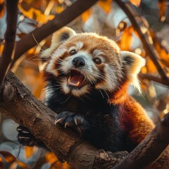 Red panda. Ailurus Fulgens. International Red Panda Day.