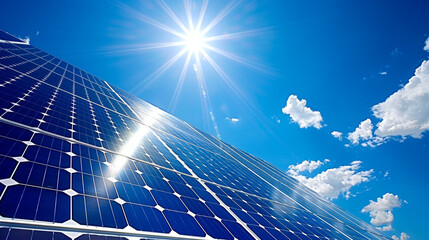 Solar panels renewable energy