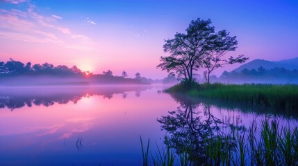 Free good morning scene wallpaper background photo