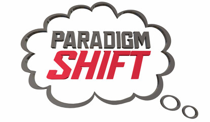 Paradigm Shift Thought Bubble Cloud New Idea Thought Innovation 3d Illustration.jpg