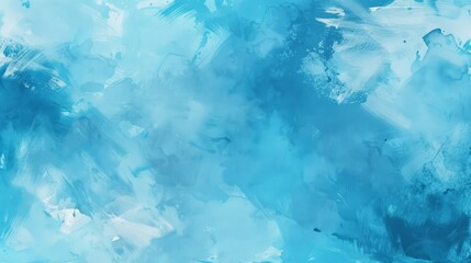 Obraz premium Blue watercolor background with brush strokes and gradients, ideal for creative projects or design use
