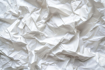 The texture of white paper is crumpled. Background for various purposes.