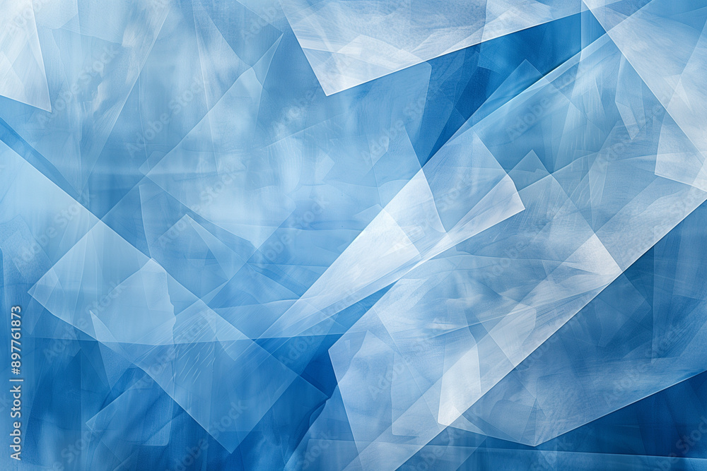 Aufkleber Abstract white flowing wave pattern background with layered curves, minimalist and modern design concept.