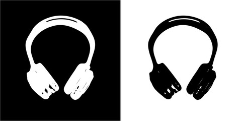 silhouette of a headset