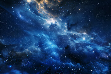 Naklejka premium Panorama milky way galaxy with stars and space dust in the universe