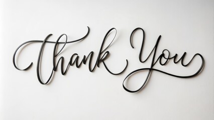 Thank you Latin letters. Thank you in Indonesian. Handwritten calligraphy thank you. white background.