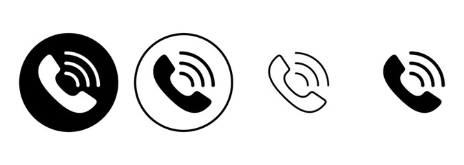 Call icon set. telephone icon vector. phone icon vector. contact us