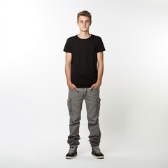 Fototapeta premium Full Length Portrait of Young Man