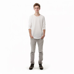 Fototapeta premium Full Length Portrait of Young Man